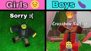 How Boys vs Girls Play 99 Nights in the Forest
