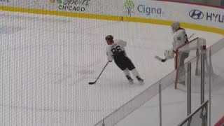 New Blackhawks draft picks take to ice in prospect development camp screenshot 5