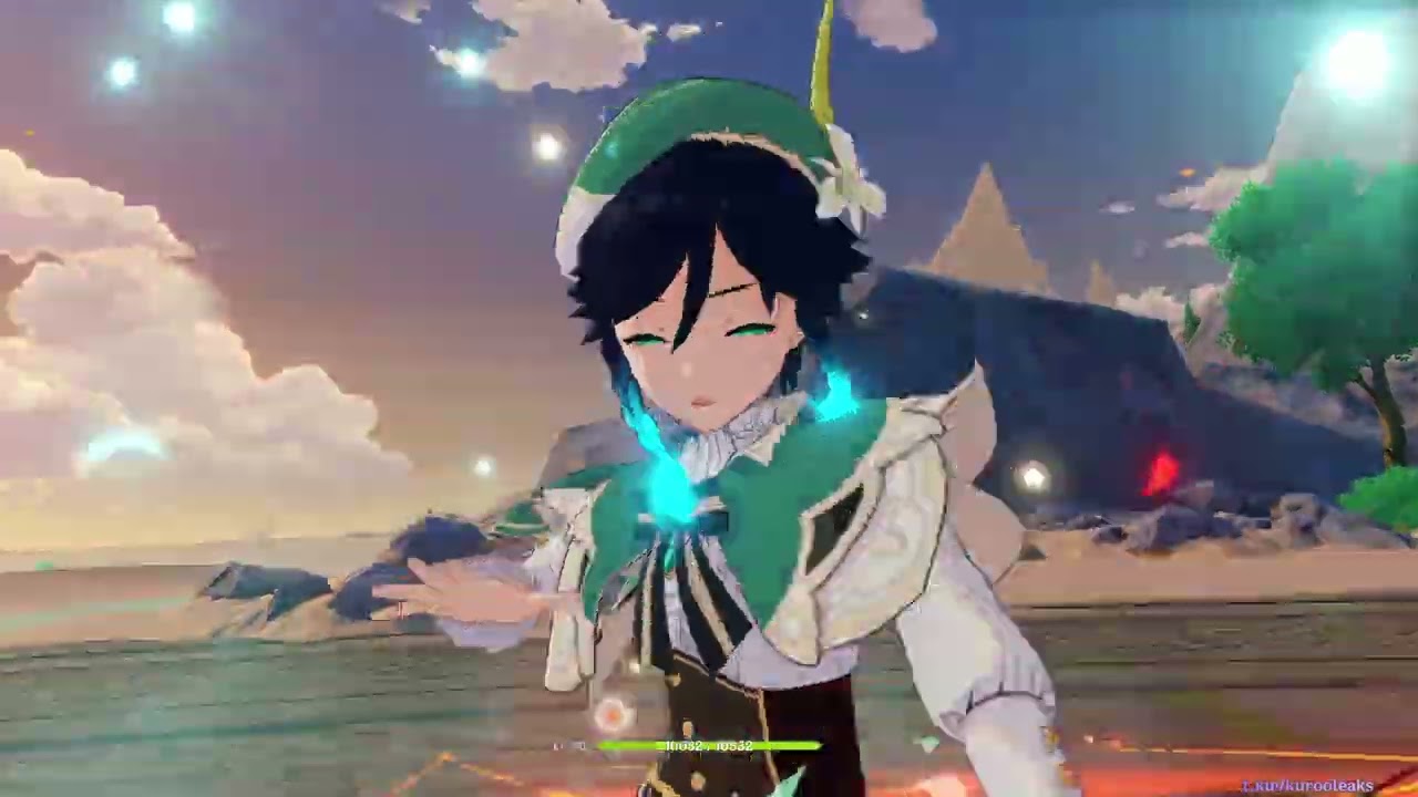 Varka,venti,durin,bennett team synergy genshin impact 6.4 beta