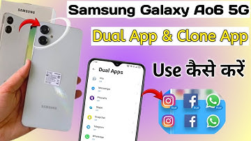 samsung galaxy a06 dual app settings/ How to create dual apps in samsung a06 #samsungdualapp