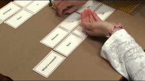 Solving for Rate Levels I, II, III (Montessori Elementary Math Demonstration)