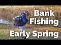 Spring Bank Fishing for Largemouth Bass - Pond Fishing