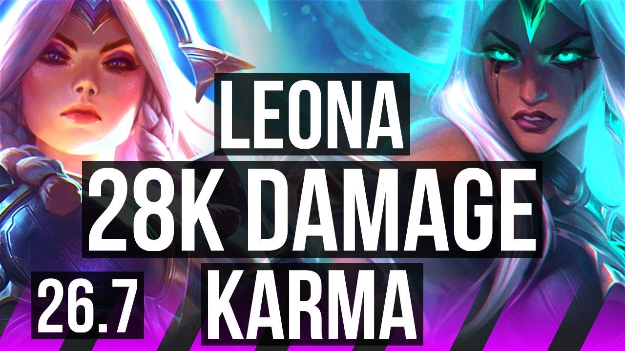 Watch Leona & Senna outplay Karma & Ezreal in Korean Diamond! 
Highlights: 28K damage to champions. 
Learn what runes to use, what items to build, understand how to lane, teamfight, and outplay your opponents as #Leona. 
/// #LeagueOfLegends high elo replay 
 
Thank you for watching! 
Did you learn something new? Share it in the comments! 
If you liked this video, please leave a thumbs up, if you disliked it, be sure to give me feedback in the comments. I appreciate your support! 
 
~~~| DOMISUMREPLAY |~~~ 
High elo replays for every role and champion. Improve your gameplay. Many uploads per day. 
 
~~~| WATCH MORE |~~~ 
Leona channel: https://www.youtube.com/channel/UCnpZ-Wt1nI85GvW0V8Mx9cg?sub_confirmation=1 
 
More replays of: 
- Leona vs Karma: https://www.youtube.com/playlist?list=PLw4ChxKyeYaCeHqffxH6eWrNpk0o3zYXD 
- Leona with Senna: https://www.youtube.com/playlist?list=PLw4ChxKyeYaCplmyUCVaT8CtrL-9YZrRF 
- Leona SUPPORT: https://www.youtube.com/playlist?list=PLw4ChxKyeYaARiS4LLipCy_VsKSUDqLck 
 
~~~| MATCH INFO |~~~ 
GAME TYPE: Ranked Solo/Duo 5v5 
REGION: KR 
AVERAGE RANK: Diamond II 
SEASON: Season 2026 
PATCH: 26.7 
 
~~~| SPECTATED PLAYER |~~~ 
CHAMPION: Leona 
SKIN: Lunar Eclipse Leona 
RANK: Diamond II 
RIOT ID: 그의 부쉬를 들추지마 # KR2 
OP.GG: https://op.gg/summoners/kr/%EA%B7%B8%EC%9D%98+%EB%B6%80%EC%89%AC%EB%A5%BC+%EB%93%A4%EC%B6%94%EC%A7%80%EB%A7%88-KR2 
RUNES: RESOLVE - Aftershock, Font Of Life, Second Wind, Unflinching; INSPIRATION - Biscuit Delivery, Cosmic Insight (Ability Haste + Health Scaling + Health Scaling) 
 
~~~| OPPONENT |~~~ 
CHAMPION: Karma 
SKIN: Ruined Karma (Rose Quartz) 
RANK: Diamond II 
RUNES: SORCERY - Summon Aery, Manaflow Band, Transcendence, Gathering Storm; RESOLVE - Revitalize, Font Of Life (Ability Haste + Adaptive Force + Health) 
 
I am not one of the summoners playing in the matches uploaded to this channel, so I am unfortunately unable to answer questions about decisions made by the summoners in the game. 
 
played at 2026-04-12 11|35|08 (CEST); rec on sd-orange at 2026-04-15 14|13|35 (CEST); mtdt at 2026-04-15 15|08|02 (CEST); KR-8170791335-SUPPORT-BLUE