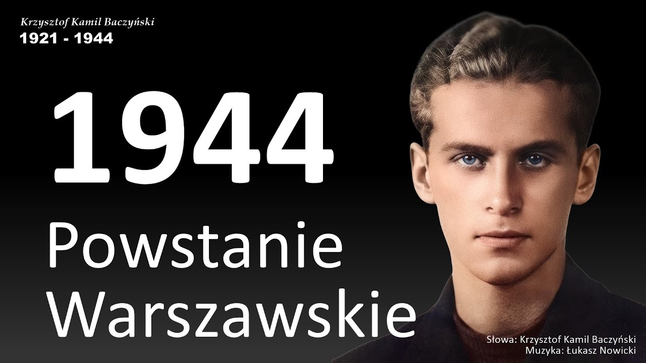 Powstanie Warszawskie 1944 - Powstaniec, poeta, bohater - Krzysztof Kamil Baczyński