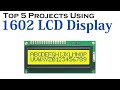 Top 5 Electronics Projects Using 1602 Lcd Display