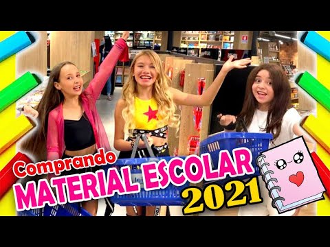 Comprando MATERIAL ESCOLAR 2021 com as amigas