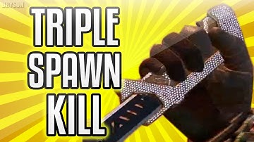 EPIC TRIPLE SPAWN BALLISTIC KNIFE ACROSS MAP!