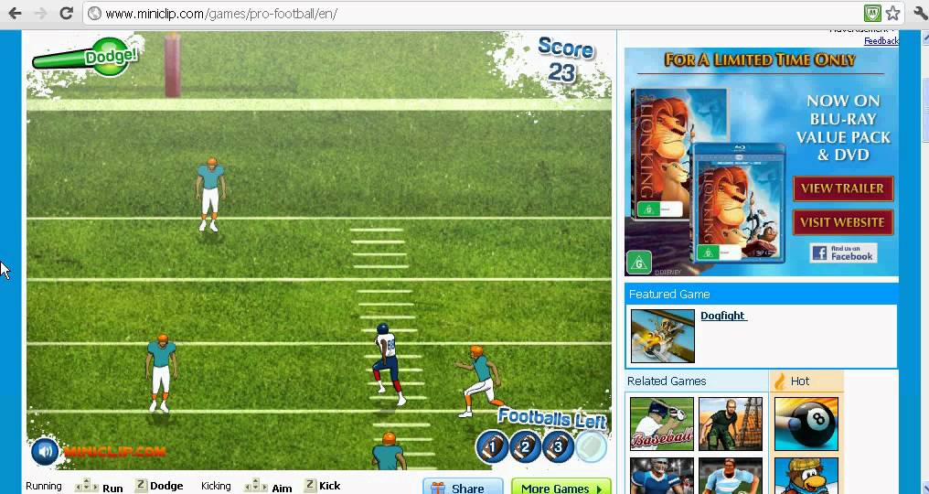 Miniclip How to earn Green award in Pro Football YouTube
