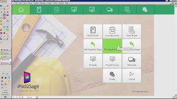 iPad2Sage: Contractors Module captures timesheet, Purchase Orders, WO... and import data into Sage