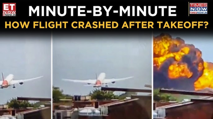 Ahmedabad Plane Crash: 1:39 PM Takeoff, Crash Minutes Later, Watch How & Why This Happened? - YouTube