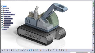 Catia V5 Tutorial|Machine Design|JCB|How to create and simulate an Excavator|Part 6