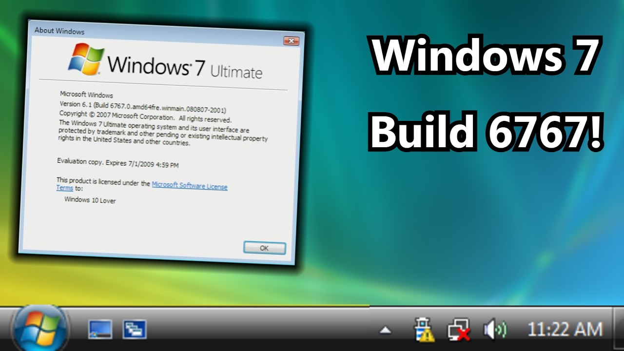 Windows 7 Build 6767 | Installation & Overview! - YouTube