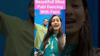 Nepali Model Miss Pabi Dancing With Her Fann.