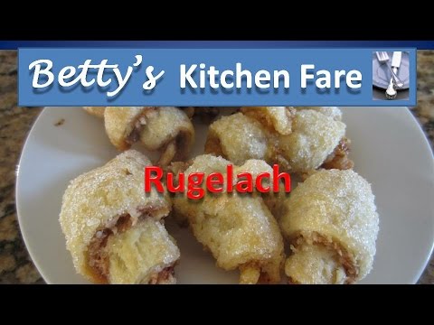 How to make Betty's Rugelach (Apricot and Raspberry pastries).mpg