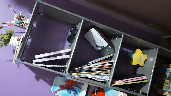 Unboxing books rack from Amazon || organising tips || multipurpose shelf