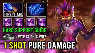 WTF 1st Item Aghanim Hard Support Witch Doctor 1 Shot AoE Ward Pure Damage Dota 2