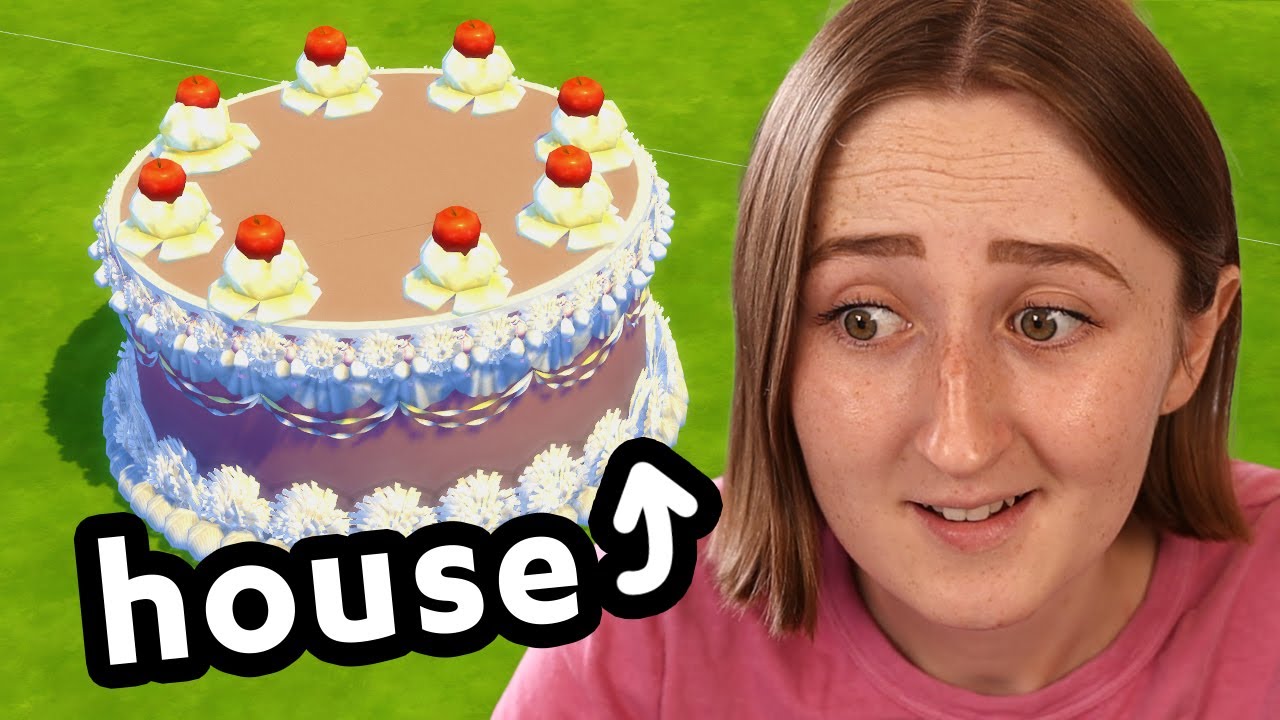 i built myself a birthday cake in the sims - YouTube