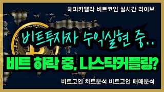 비트코인 실시간, 비트 하락 중, 나스닥 커플링? 비트 투자자 수익 실현 중.. 6/2 저녁💎#비트코인 #비트코인실시간 #이더리움 #리플 #cryptocurrency #차트분석