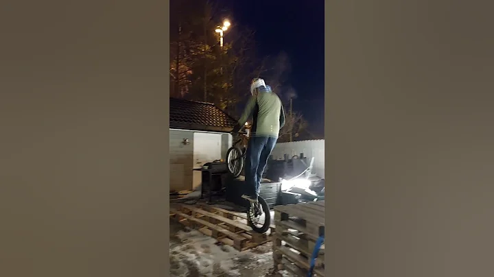 scary and slippery backyard #reels #sports #trial #instagram #viral #bikelife #subscribe #viralvideo