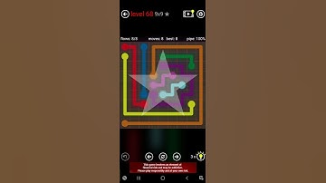 Flow Free 9x9 Level 68 #flowfree #level68 #8x8 #6x6 #7x7 #8x8 #mania #9x9 #10x10