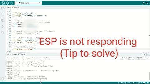 ESP is not responding
