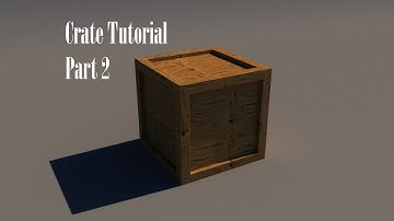 Crate Part 2 UV mapping/Texturing/Rendering Maya