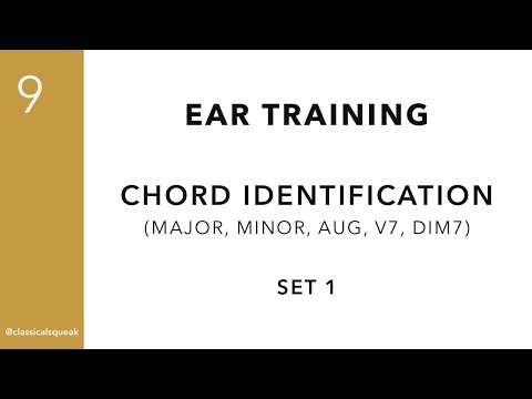 RCM Level 9 Chords (Ear Training - Major or Minor Four-Note, Augmented, V7, dim7) | Set 1