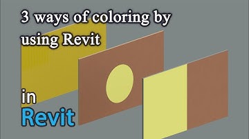 Revit architecture wall coloring methods