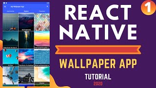 REACT NATIVE WALLPAPER APP TUTORIAL 2020 | PART 1 screenshot 3