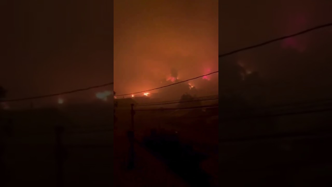 Videos del incendio en la comuna de Penco