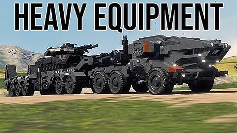 Space Engineers - Heavy Equipment Transporter & Main Battle Tank