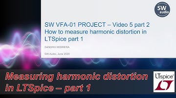5.2.1. Measuring harmonic distortion in LTSpice - Part 1 - Audio Amplifier Design Fundamentals