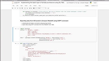 Implementing the Batch Layer of Lambda Architecture using S3, Redshift and Apache Kafka