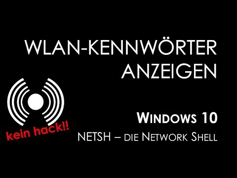 WLAN-Kennwort anzeigen - NETSH WLAN - Windows 10
