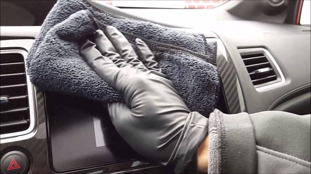 Teaching a newbie how to clean the interior of his car! 