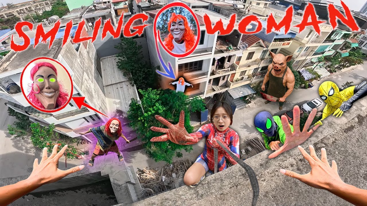 Spider Rumi 7 Spider-Man Rescues Rumi Escape from the SMILE WOMAN Dancing in the ...