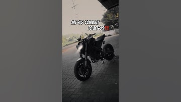 MT-15 MODIFIED TO MT-09🔥💥#modifiedbikes #yamaha #mt15 #automobile #mt09 #biker #shorts #viral