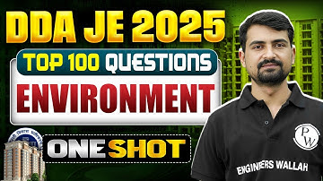 Environmental Engineering In ONE SHOT | DDA JE Civil Engineering Classes| Environmental Engg. DDA JE