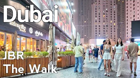 Dubai [4K] Amazing JBR, The Walk Walking Tour 🇦🇪