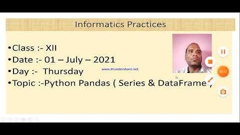 Class XII Informatics Practices  01 07 2021 By Mr  Praveen Singh
