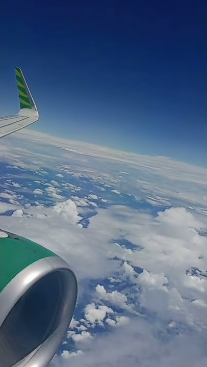 pemandangan jendela pesawat | Citilink | story wa | IG | Tik tok | #short #citilink #airbus