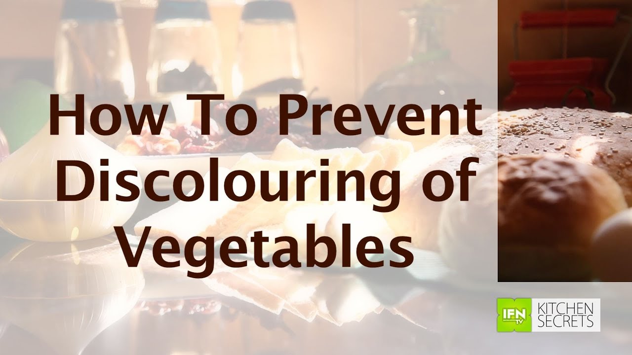 Tip On How To Prevent Discolouring of Vegetables By Preetha | India Food Network
