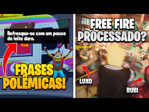 POLÊMICA NO FORTNITE! FREE FIRE PLAGIANDO FORTNITE!