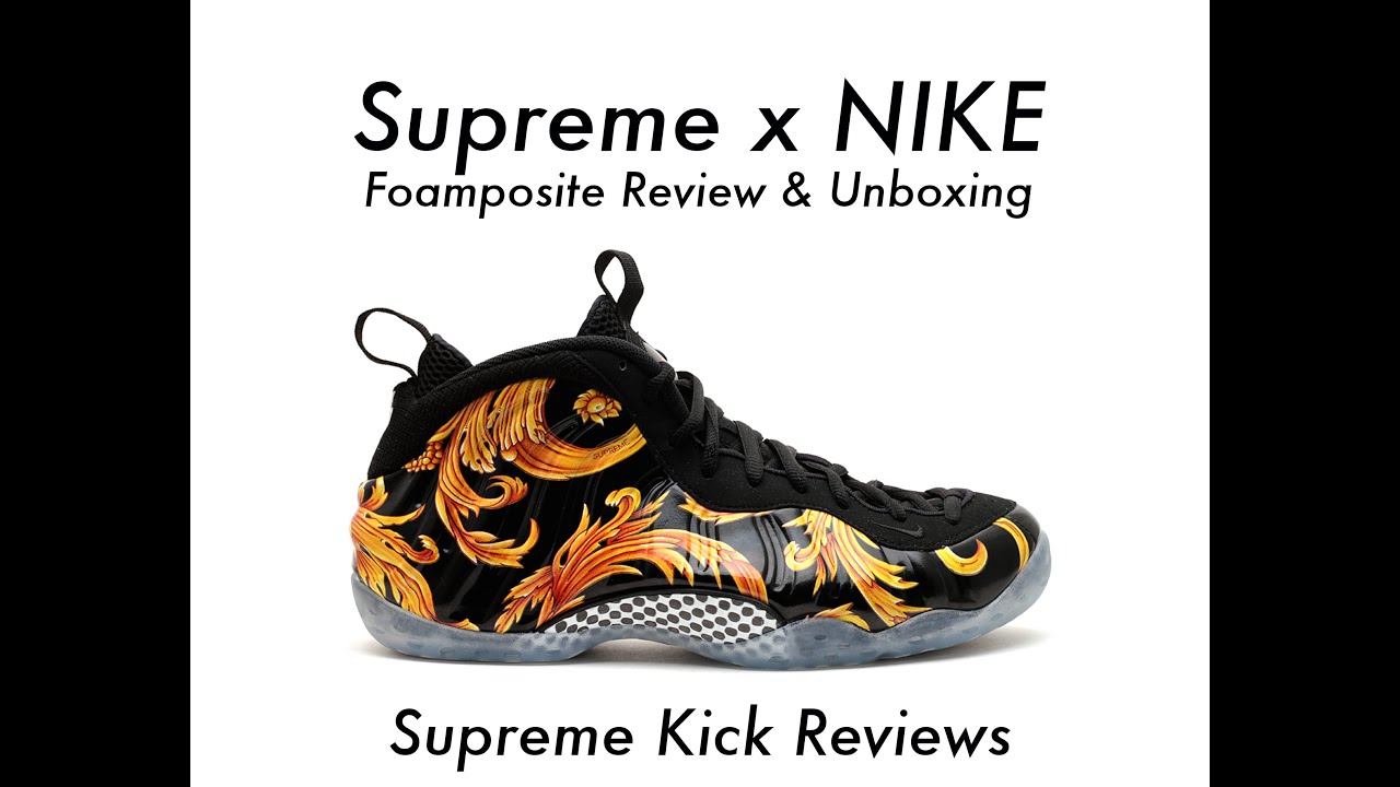 Supreme x Nike Black Foamposite|Full Unboxing & Review