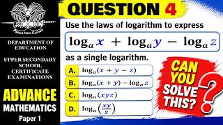 GRADE 12 ADVANCED MATHS MADE EASY! 🔥 | PNG EXAM QUESTIONS SOLVED
