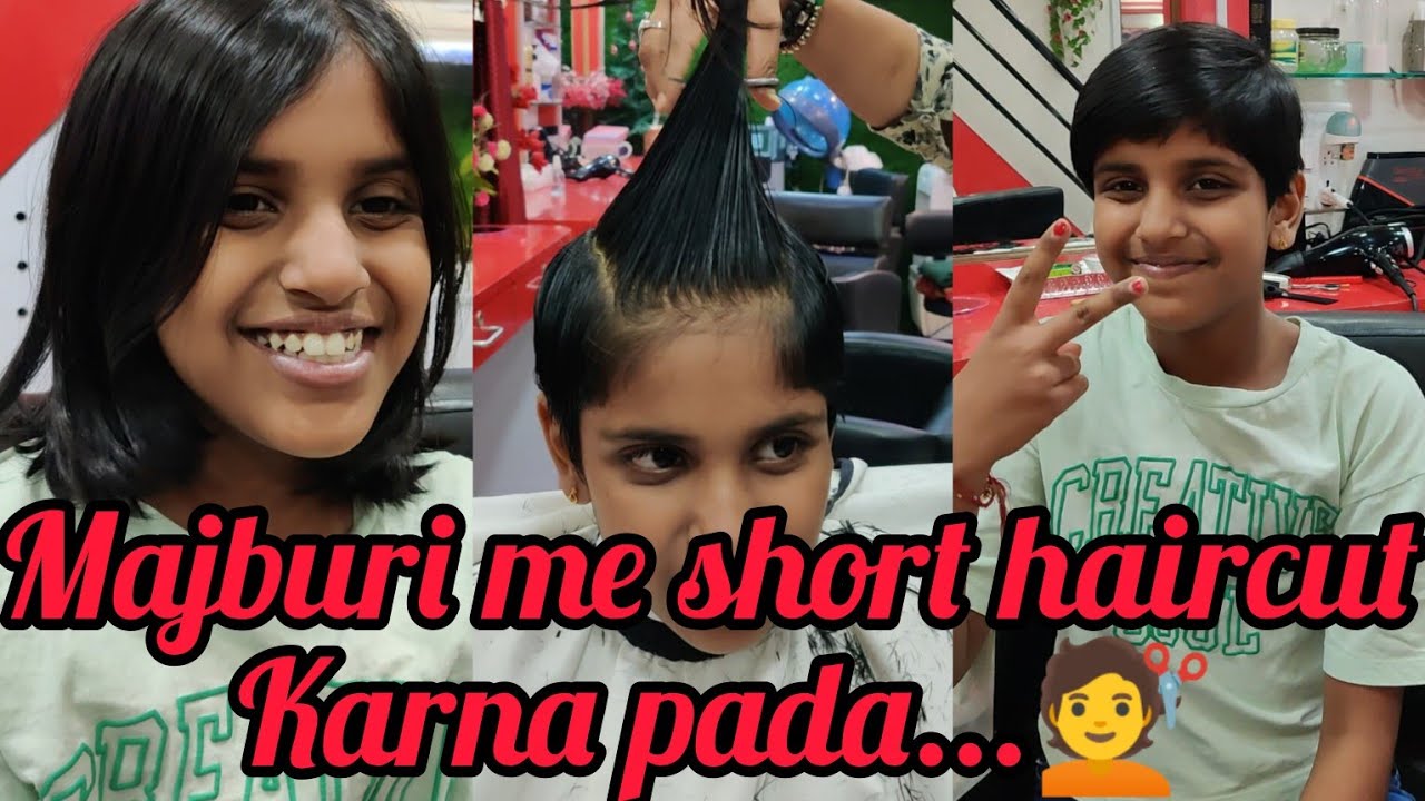 Majburi me short haircut karna pada...💇 | blunt to Pixie/boy Haircut | short haircut | hair cutting