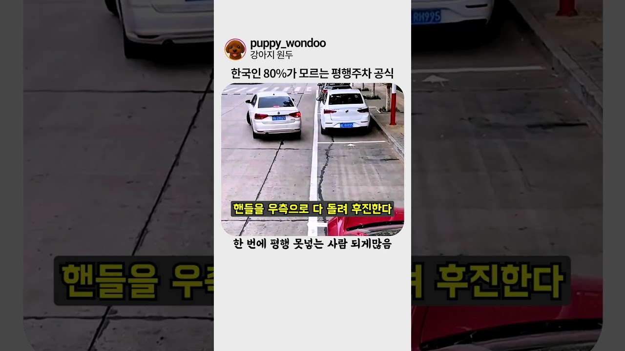 평행주차방법 이걸로 종결