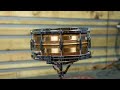 Ludwig phonic striped bronze snare drum  full review  demo