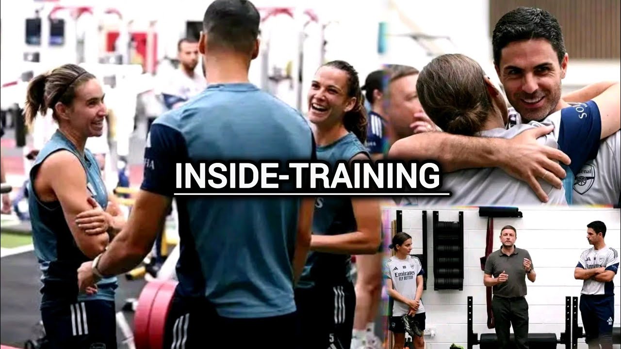 Team In Training INSIDE TRAINING| SQUAD FOCUS ON TEAM BONDING| ARSENAL WOMEN AND MEN ...