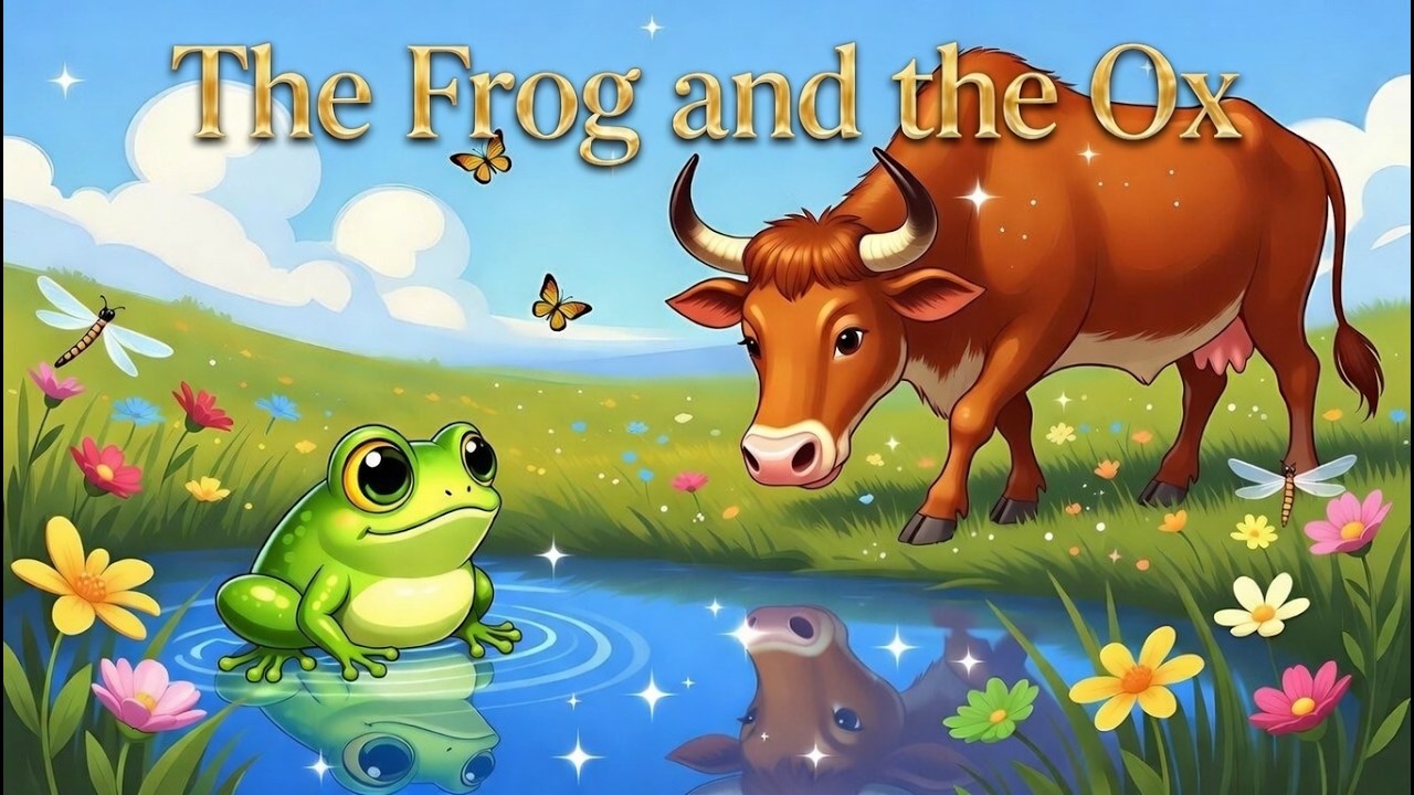 “Little Frog vs. Big Ox | Animated Kids Story” | The Frog That Wanted to Be Bigger”